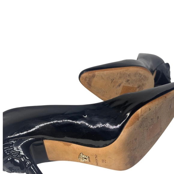 Versace Glossy Black Heels